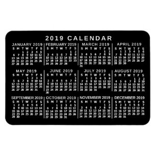 2019 Calendar (See Description for New Version)  Magnet