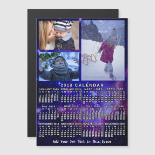 2019 Calendar (See Description for New Version)  Magnetic Invitation