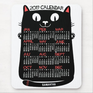 2019 Calendar (See Description for New Version)  Mouse Pad