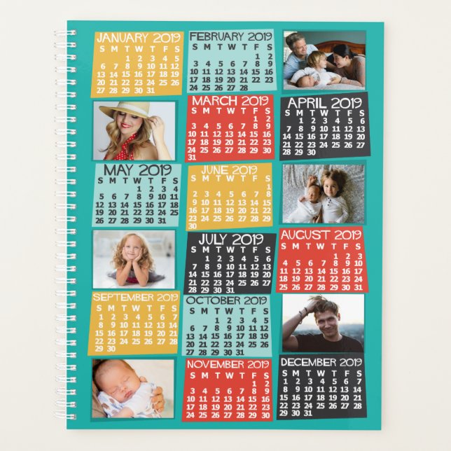 2019 Calendar (See Description for New Version)  Planner (Front)