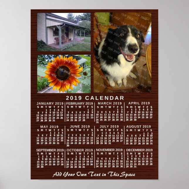 2019 Calendar (See Description for New Version)  Poster (Front)