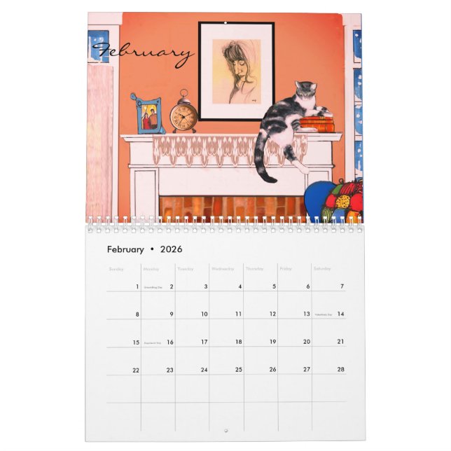 2019 Cat Calendar by Artist (Feb 2026)