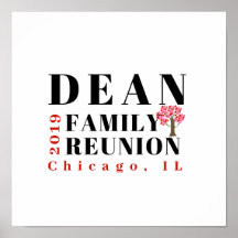 2019 Dean Family Reunion Poster