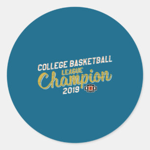 2019 H2h College Fantasy Basketball League Chamo Classic Round Sticker