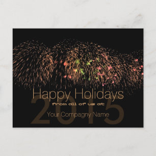 2019 Happy Holidays Customi Corporate postcard