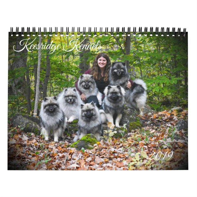 2019 Keesridge Keeshond Calendar (Cover)