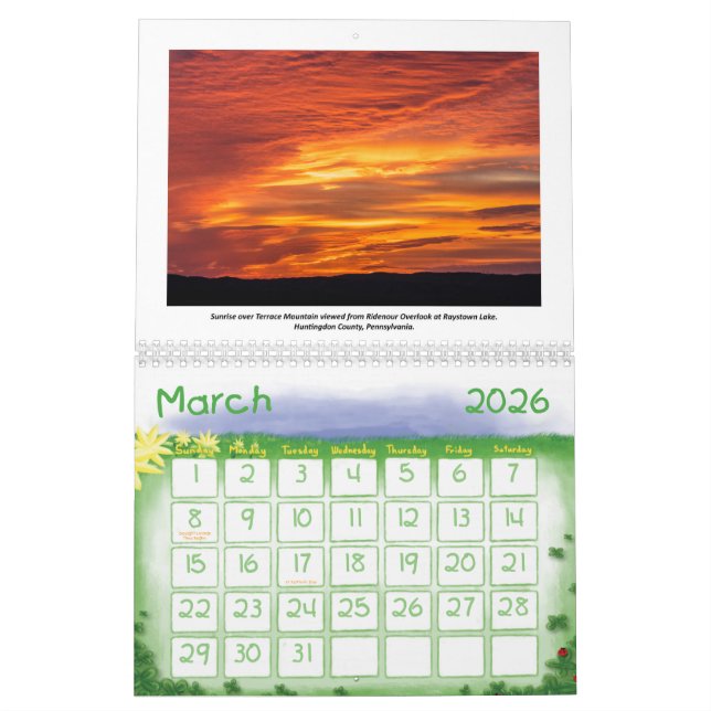 2019 Kyle's Hikes Medium Calendar (Mar 2026)