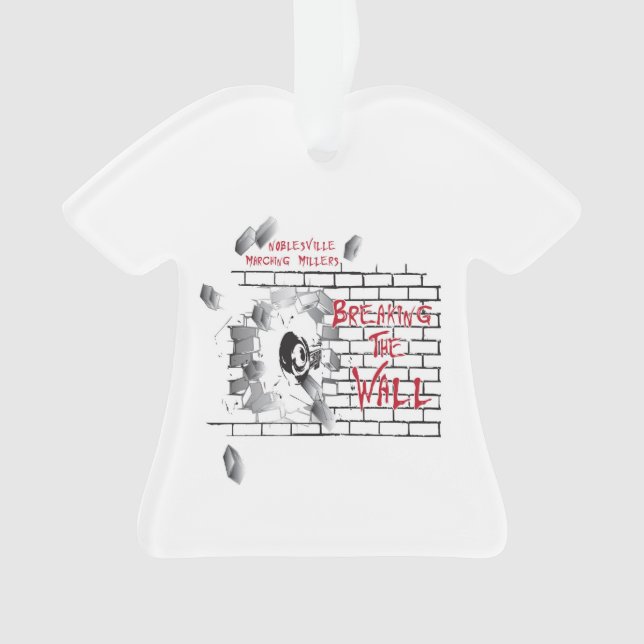 2019 Marching Millers - Breaking the Wall Ornament (Front)
