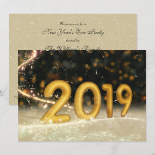 2019 New Year's Eve Party Invitation