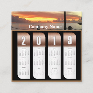 2019 Personalised Photo Calendars Square Business Card