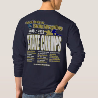 2019 Pulaski Academy Bruin Wrestling Championship T-Shirt