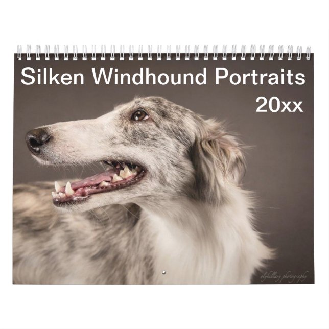 2019 Silken Windhounds Portraits Calendar (Cover)