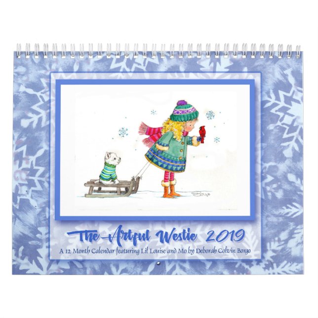 2019 Westie Calendar by Deborah Borgo (Cover)