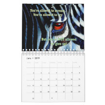 2019 Zebra Calendar