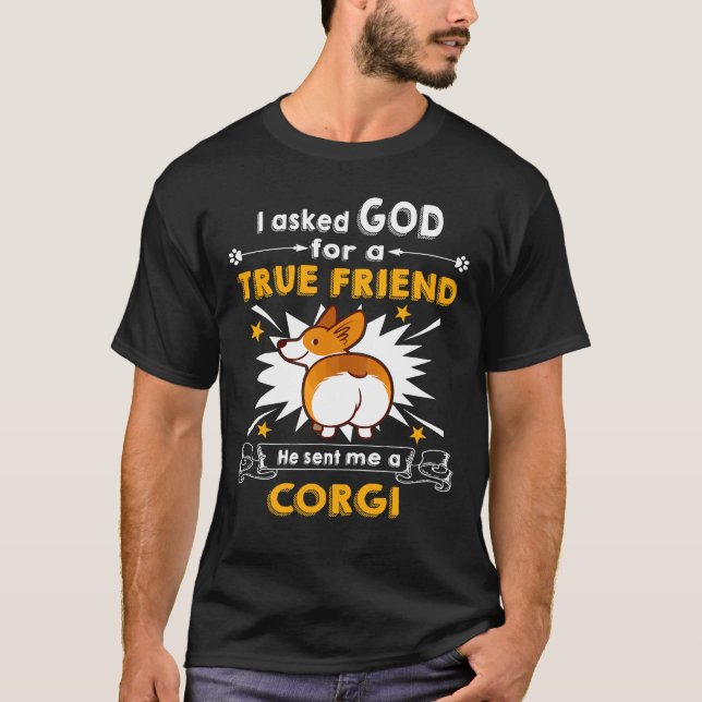 201 He Sent Me A Corgi T-Shirt (Front)