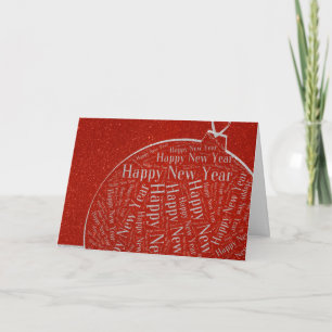 201X Happy New Year Stylish Cards