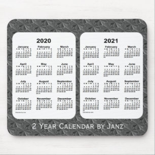 2020-2021 Black Diamonds 2 Year Calendar by Janz Mouse Pad