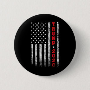 2020 American Flag Vintage 6 Cm Round Badge