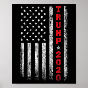 2020 American Flag Vintage  Poster