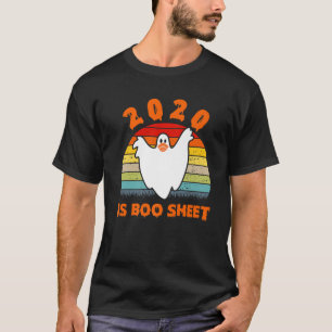 2020 Boo Sheet Funny Ghost In Mask Vintage Hallowe T-Shirt
