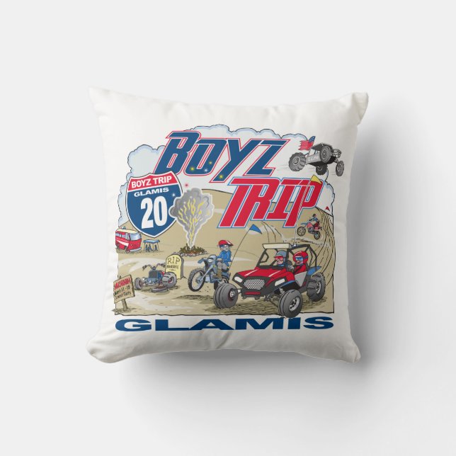 2020 Boyz Trip 16 inch Pillow (Front)