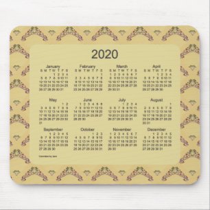 2020 Calendar by Janz Art Nouveau La Boca Mouse Pad
