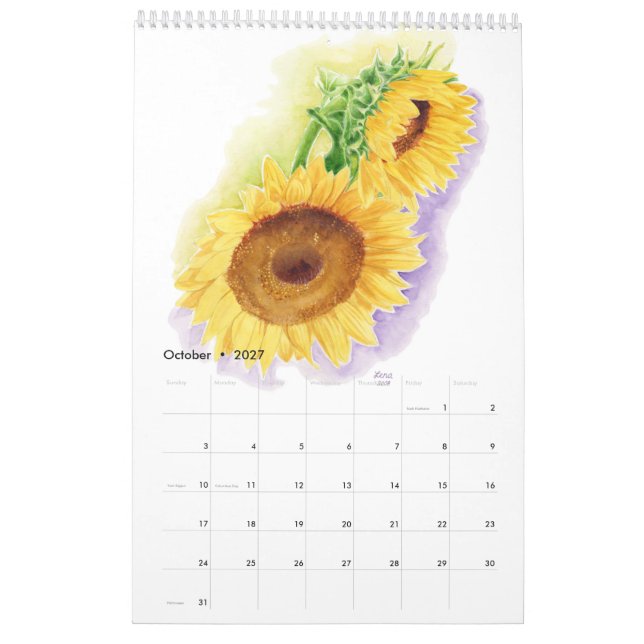 2020 Calendar (fixed) (Oct 2027)