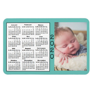 2020 Calendar Magnet Custom Colour Photo Magnet