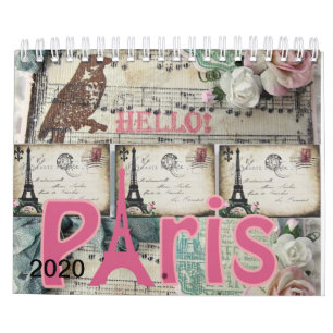 2020 Calendar Paris, France