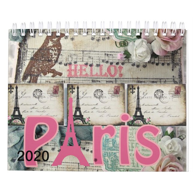 2020 Calendar Paris, France (Back)