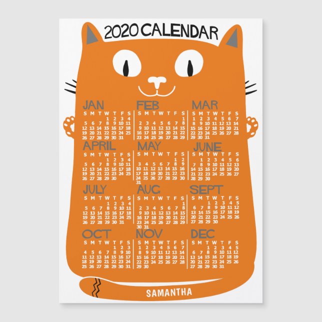 2020 Calendar (See Description for New Version)  (Front)