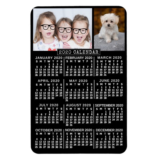2020 Calendar (See Description for New Version) Magnet (Vertical)
