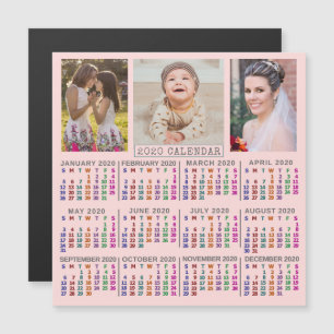 2020 Calendar (See Description for New Version) Magnetic Invitation