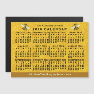 2020 Calendar (See Description for New Version)  Magnetic Invitation