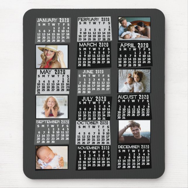 2020 Calendar (See Description for New Version)  Mouse Pad (Front)