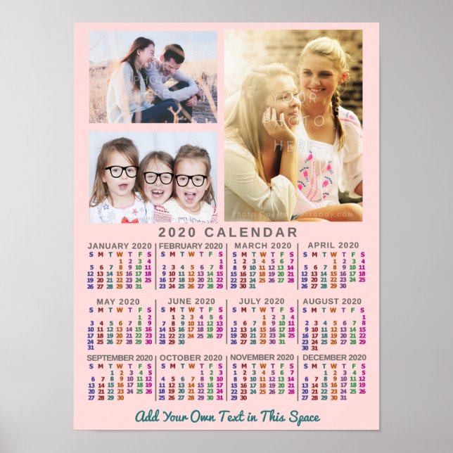 2020 Calendar (See Description for New Version)  Poster (Front)