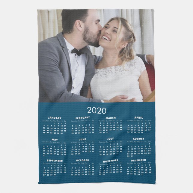 2020 Calendar Your Photo Tea Towel (Vertical)