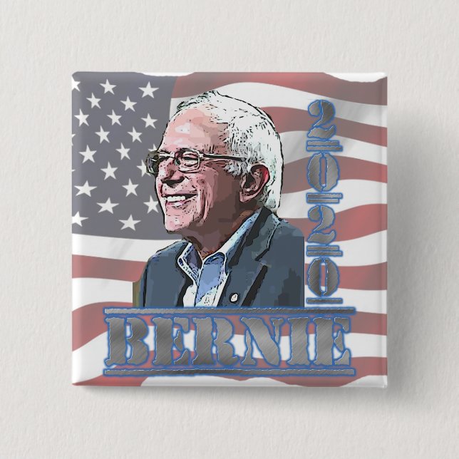 2020 Election Bernie Sanders Support Button (Front)