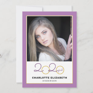 2020 Grad   2 Photo Graduation Party Invitation