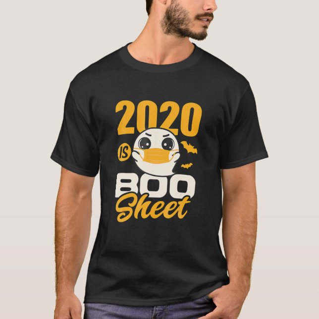 2020 Halloween Is Boo Sheet Ghost T-Shirt (Front)