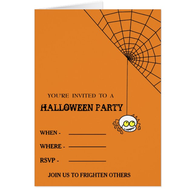 2020 Happy Halloween with Spider and her web (Front)