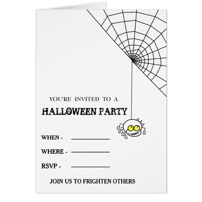 2020 Happy Halloween with Spider and her web (Front)