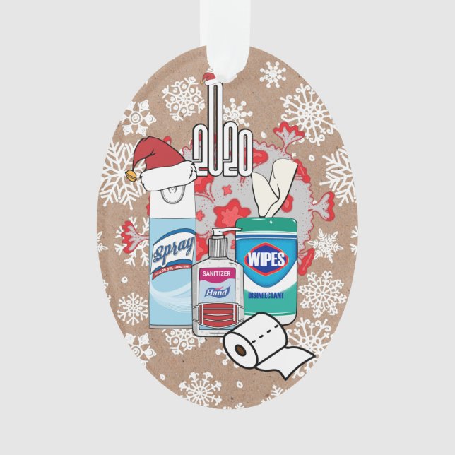 2020 Holiday Essentials Acrylic Christmas Tree Ornament (Front)