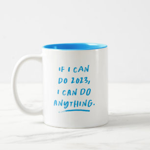 2020 inspirational funny blue Two-Tone coffee mug
