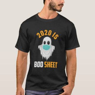 2020 Is Boo Sheet Tee Ghost In Mask Halloween