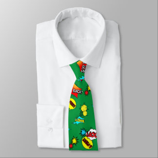 2020 Keepsake Comic Super Hero Stay Back Green Tie