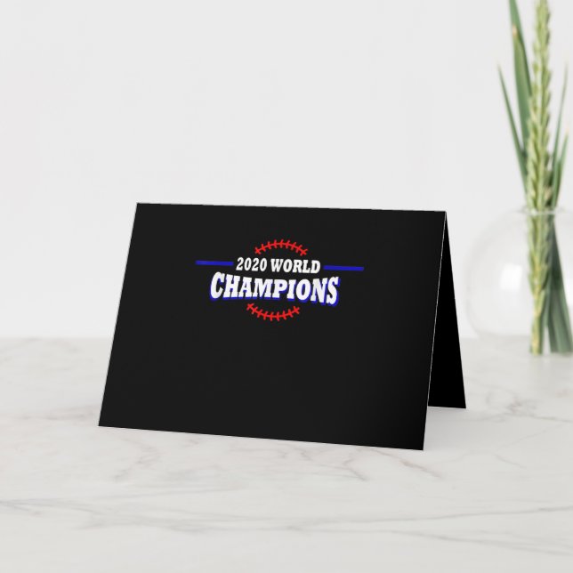 2020 LA Baseball World Champions Card (Front)