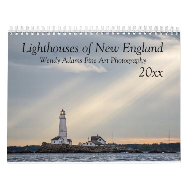 2020 Lighthouses of New England Monthly Calendar (Cover)