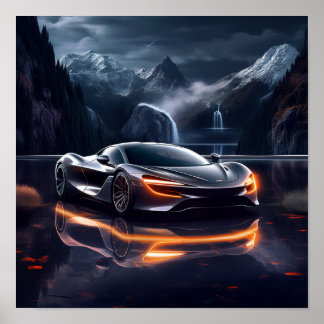 2020 McLaren Speedtail Supercar Sports Car Poster