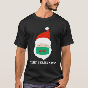2020 Merry Christmask Christmas Xmas Masked Santa T-Shirt